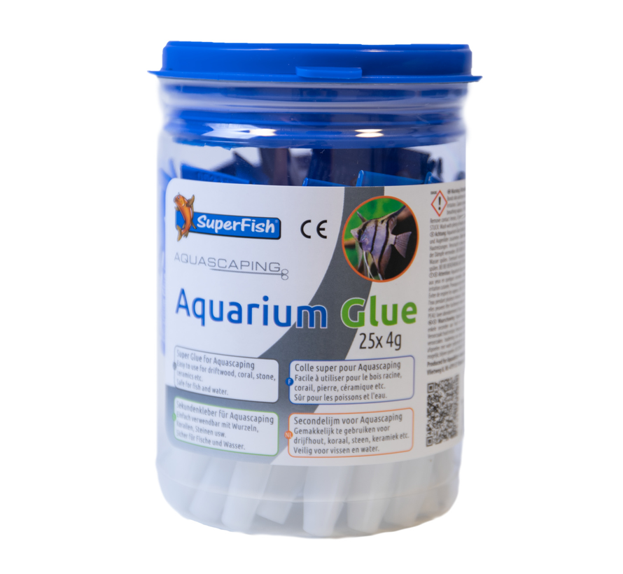 Detecteerbaar Fractie Regenjas Aquariumlijm Pot 25 Stuks Superfish - A2KOI & Vijverwinkel