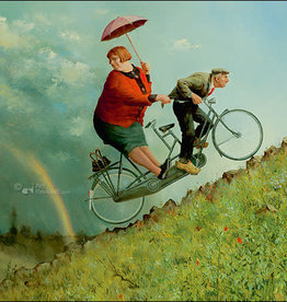 Weerstandem / tandem - Wenskaart Marius van Dokkum