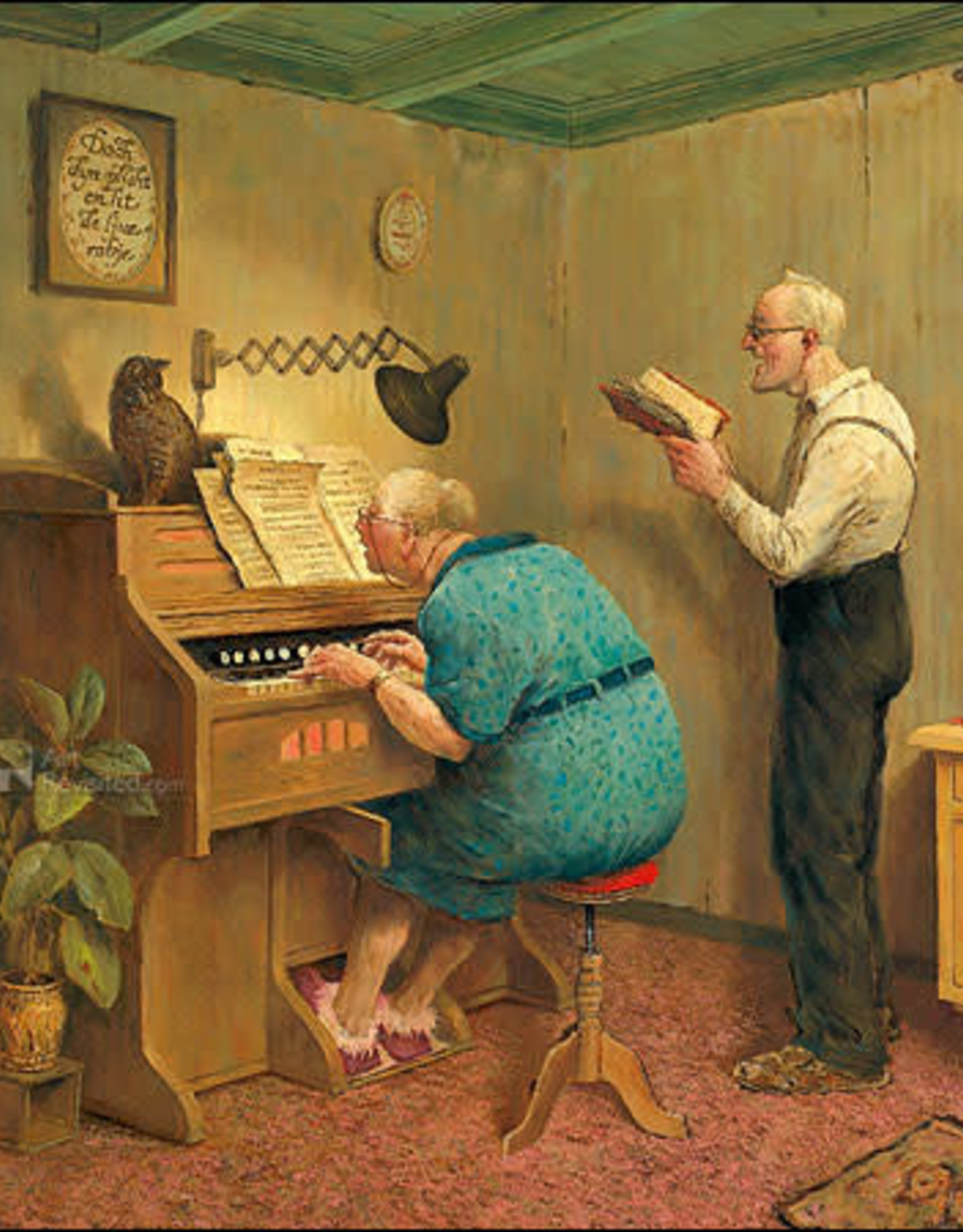 Zoals de ouden zongen - Wenskaart Marius van Dokkum