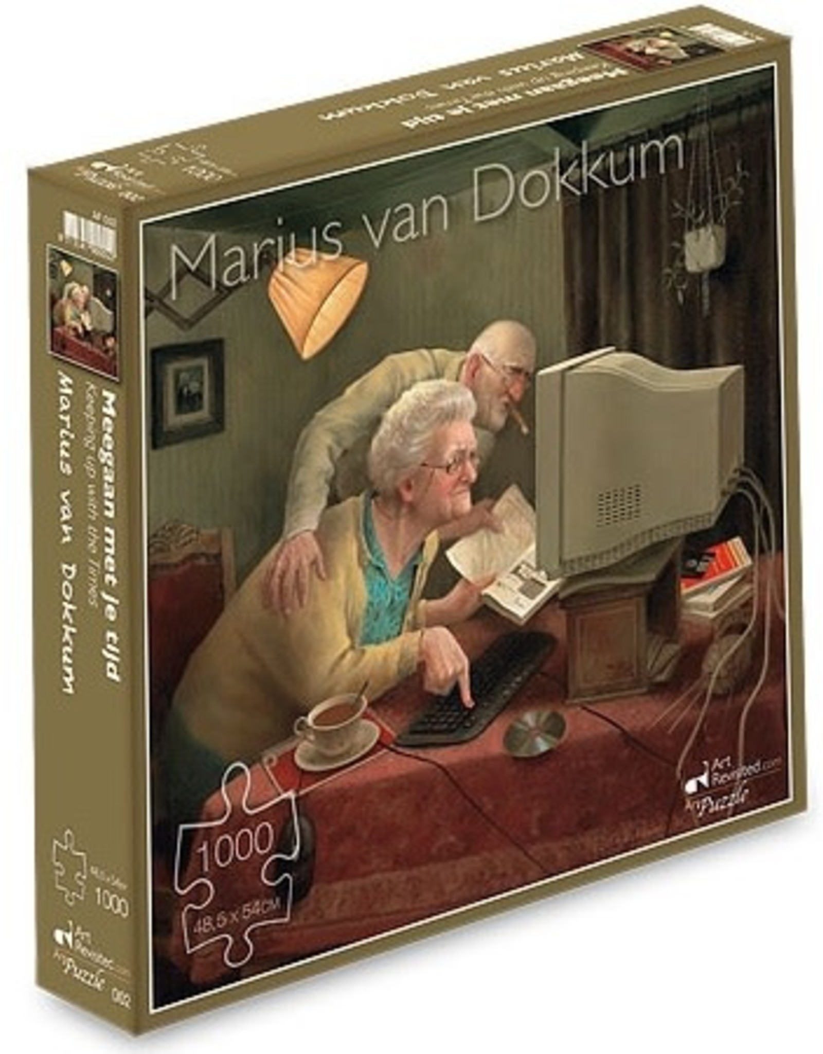 Puzzel "Meegaan met je tijd" Marius van Dokkum 48,5x54cm / 1000 pcs