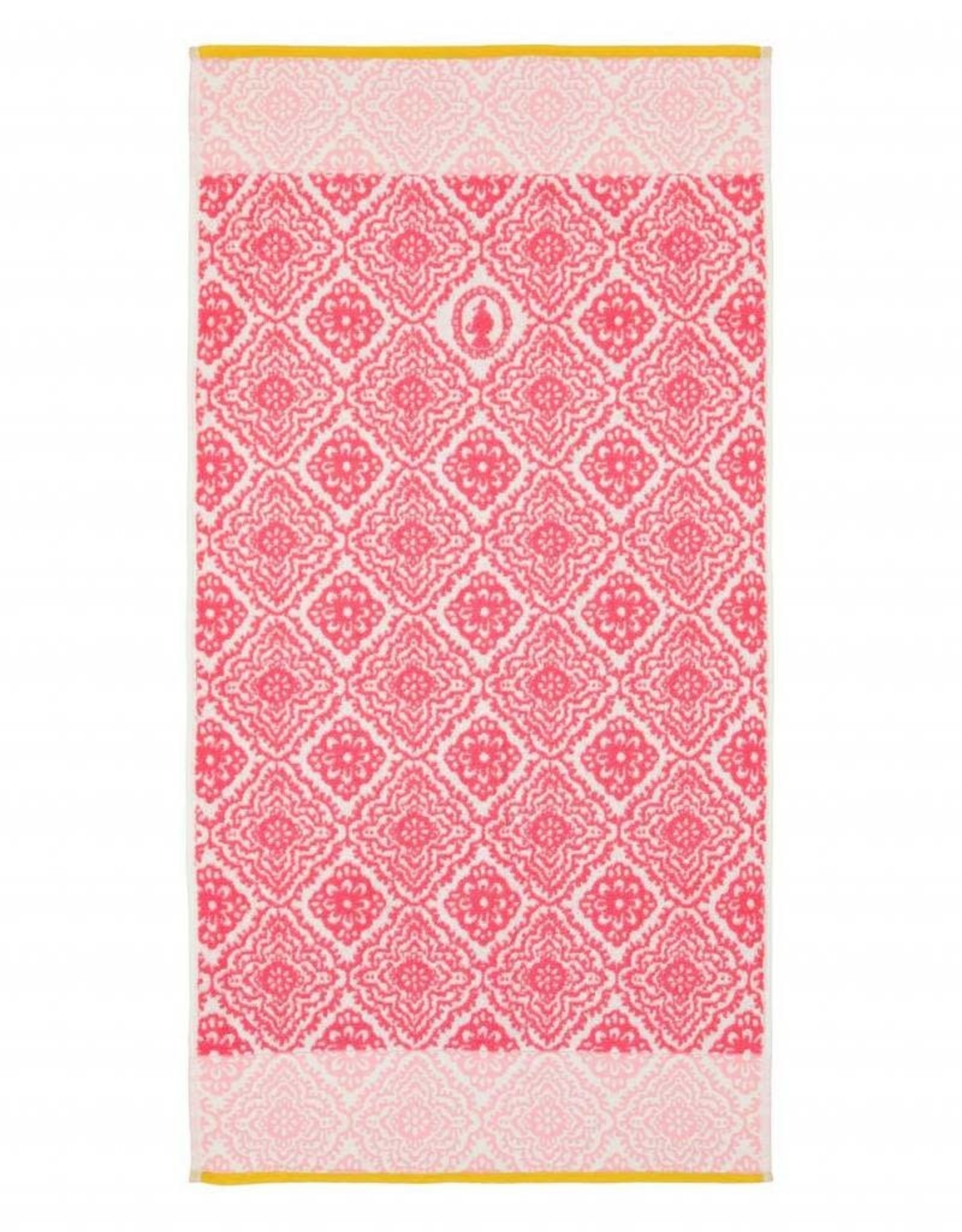 Handdoek groot check 70x140cm roze - Pip KunstZinnig Kado- en Woonwinkel