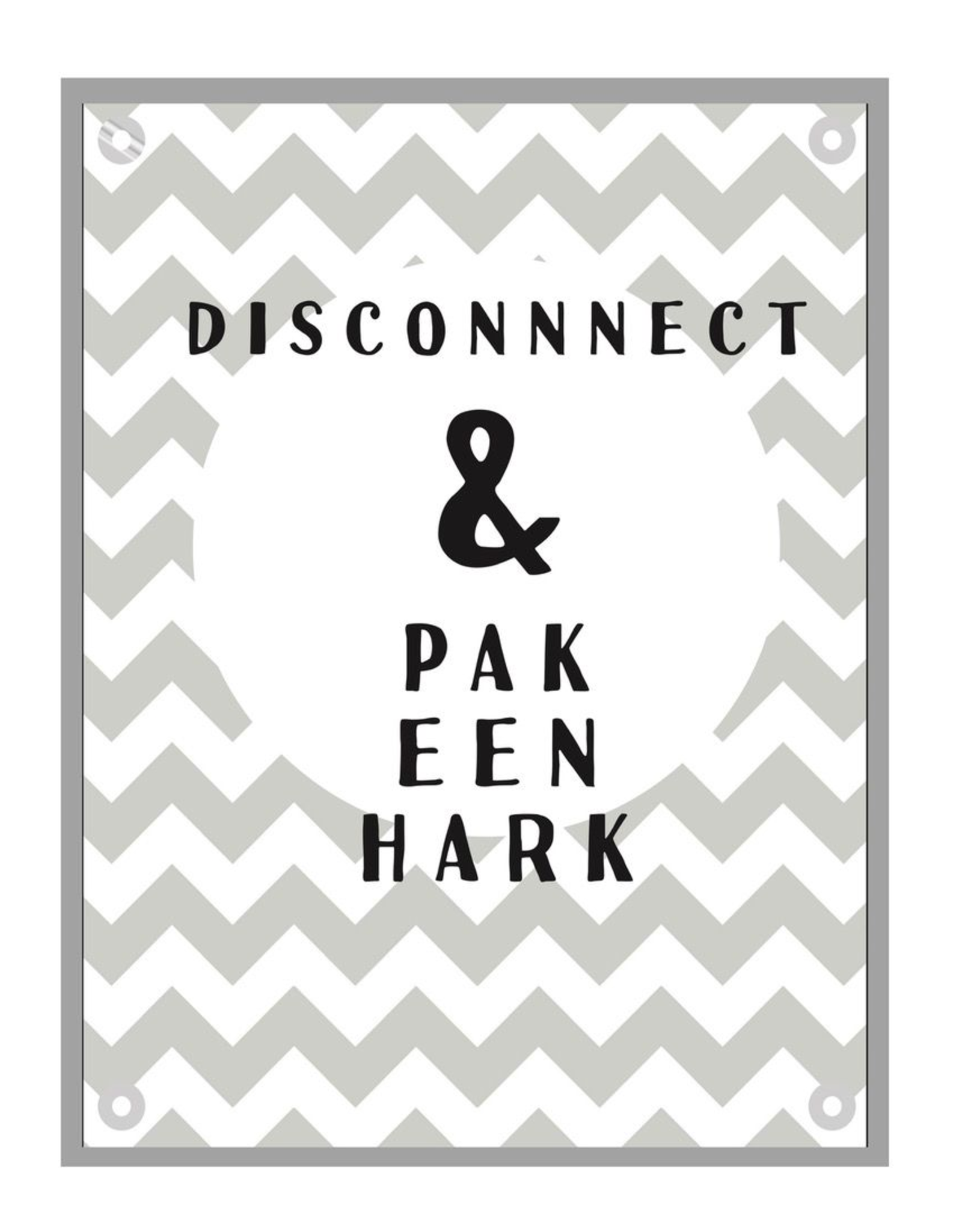 Tuinposter "Hark" - Kletspot
