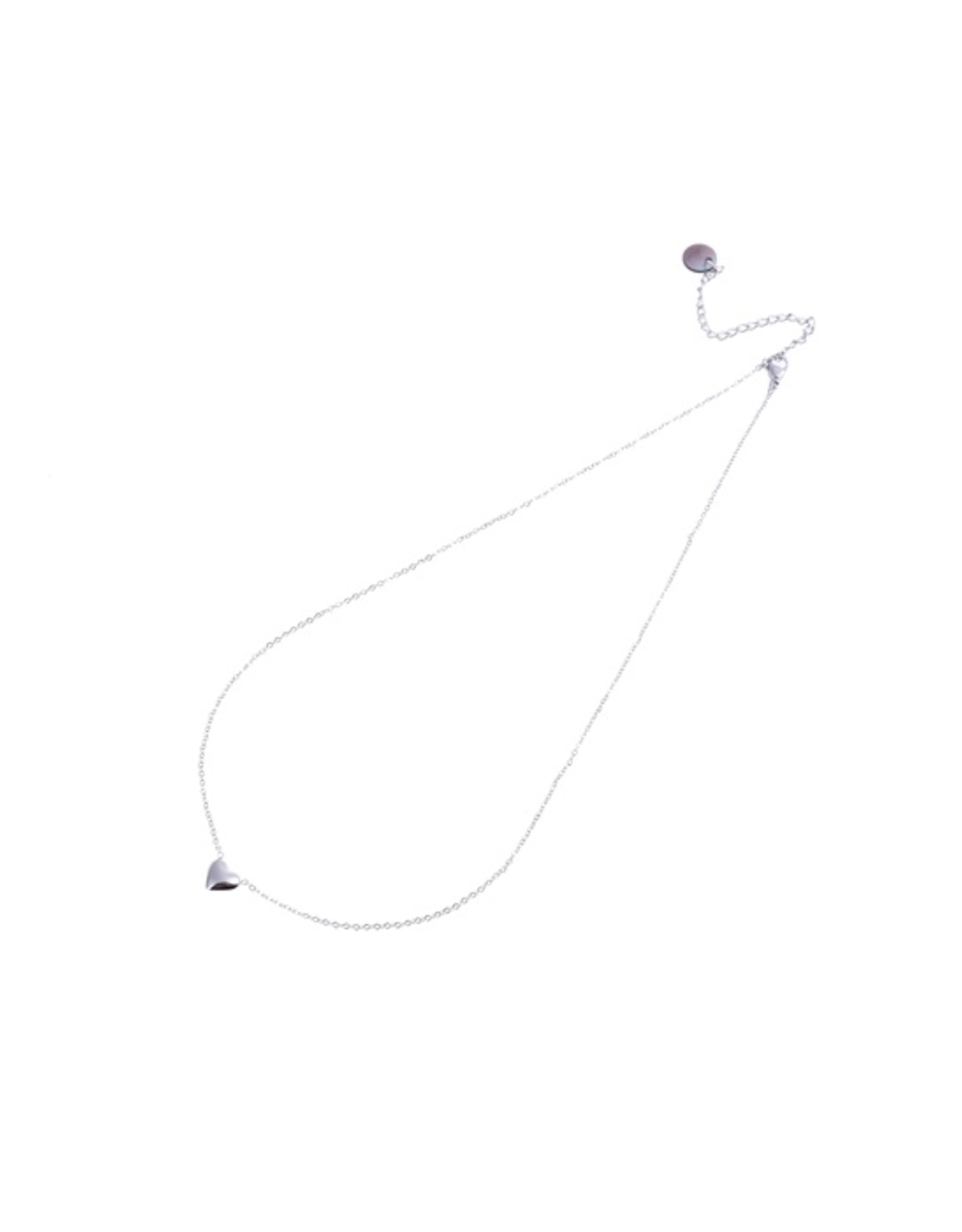 Ketting (N8829-1) Hart Zilver - Go Dutch Label.