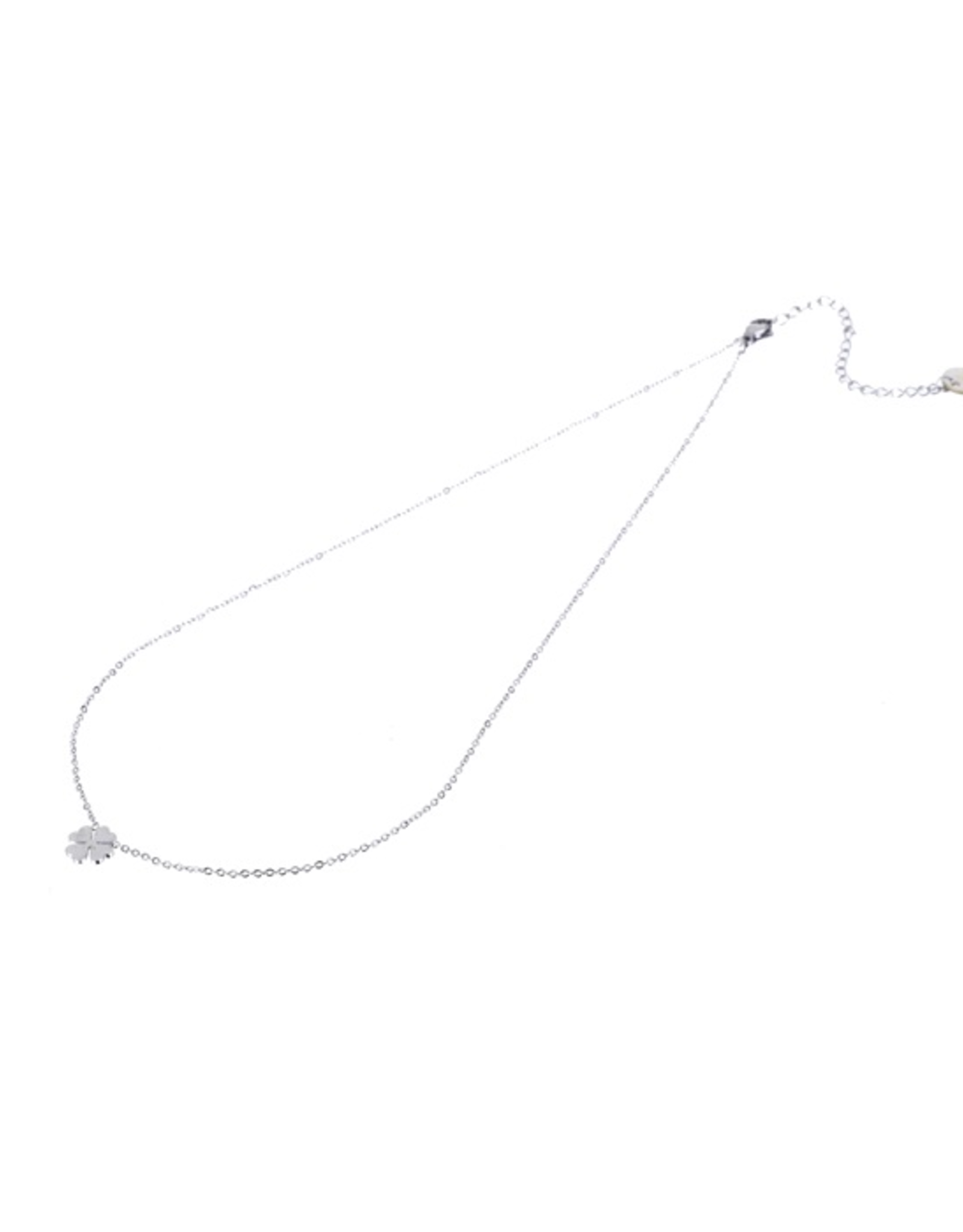 Day & Eve by Go Dutch Label Ketting (N9330-1) Klaver zilver - Day & Eve by Go Dutch Label