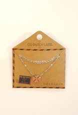 Go Dutch Label Ketting (N9330-1) Klaver Zilver - Go Dutch Label.