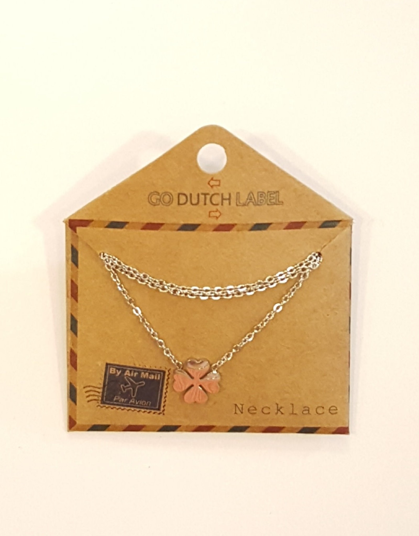 Day & Eve by Go Dutch Label Ketting (N9330-1) Klaver zilver - Day & Eve by Go Dutch Label