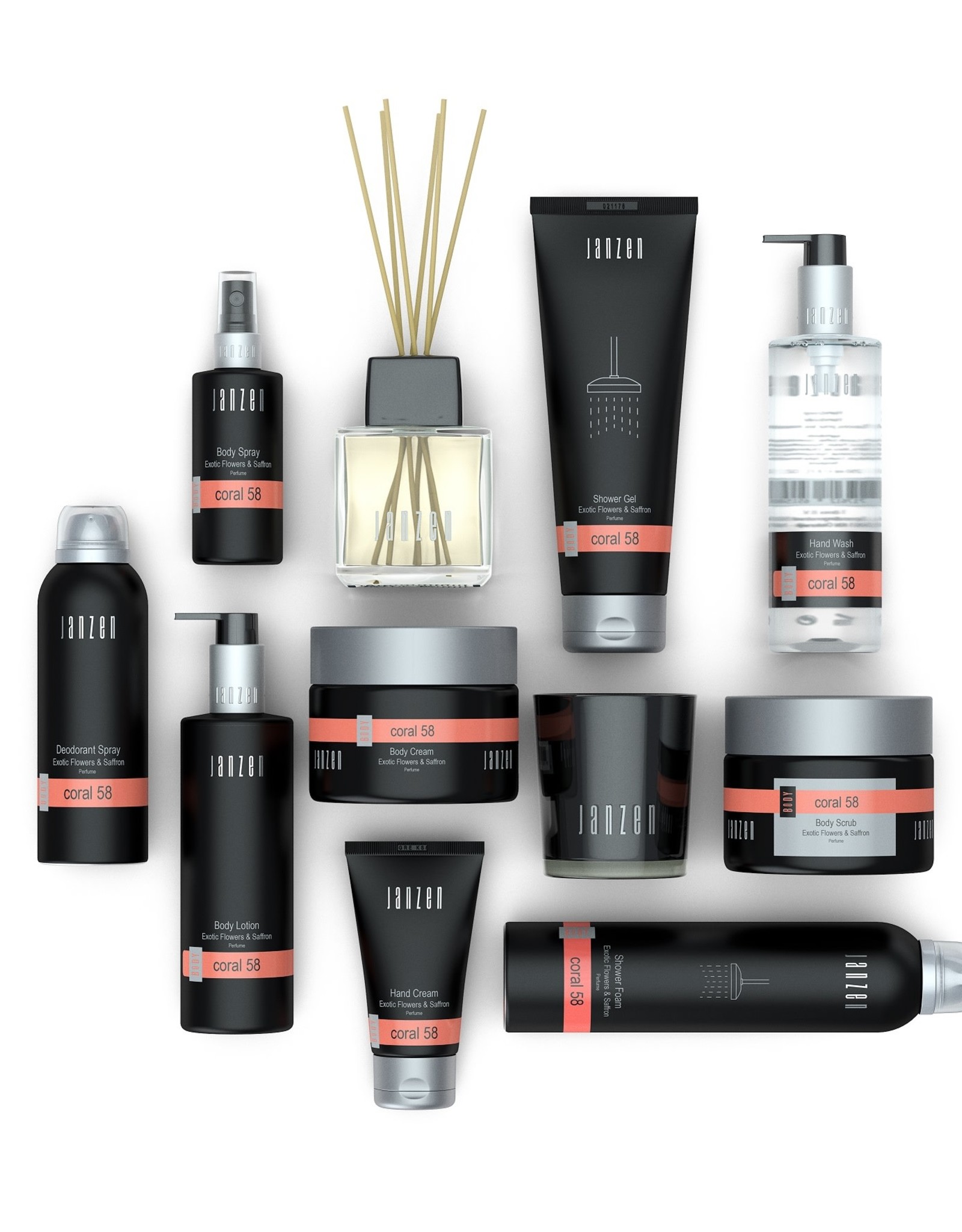 JANZEN Body Cream 300ml Coral 58 - JANZEN