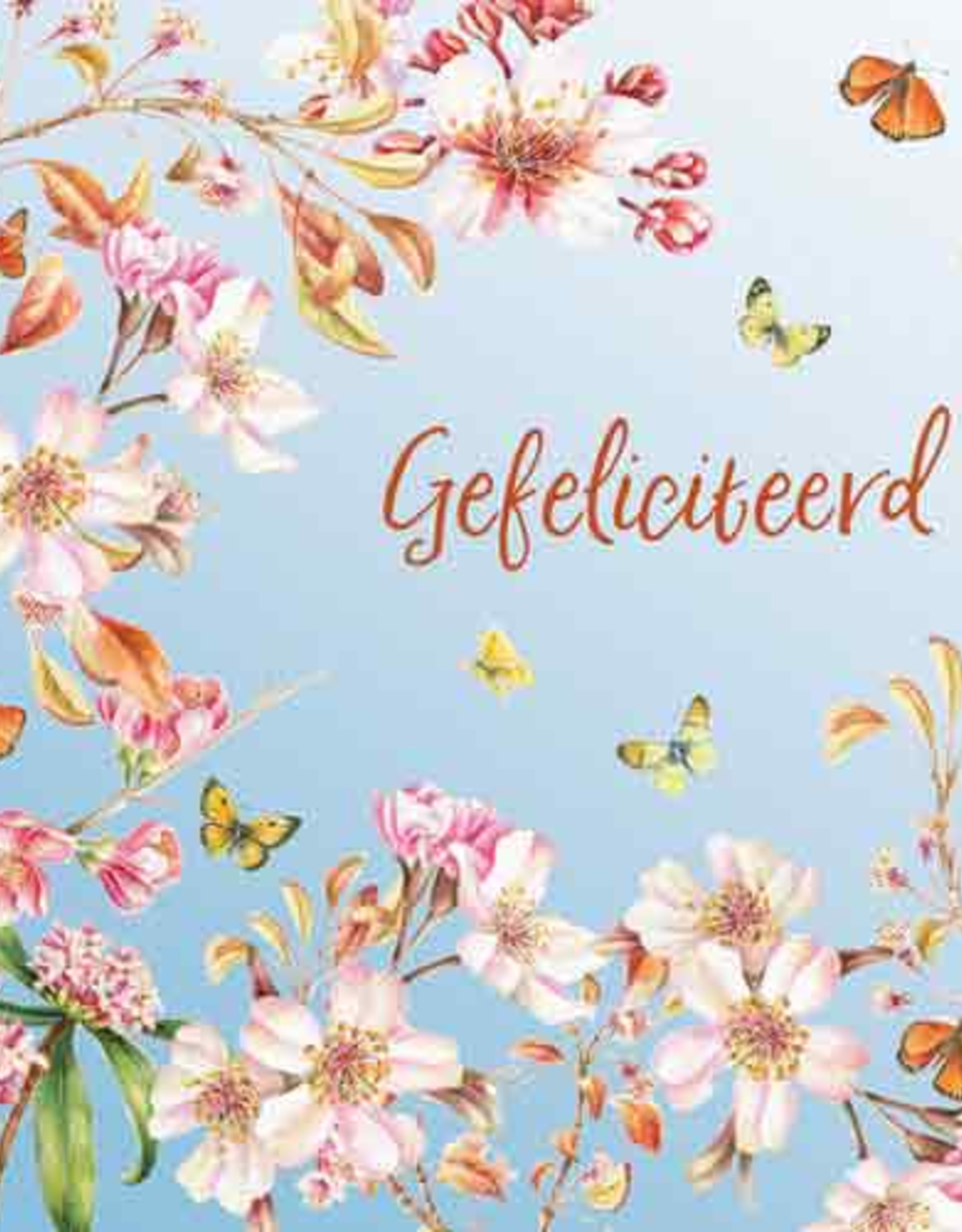 Wenskaart Gefeliciteerd -  Janneke Brinkman