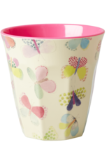 Rice Beker Melamine met Vlinder print - Rice