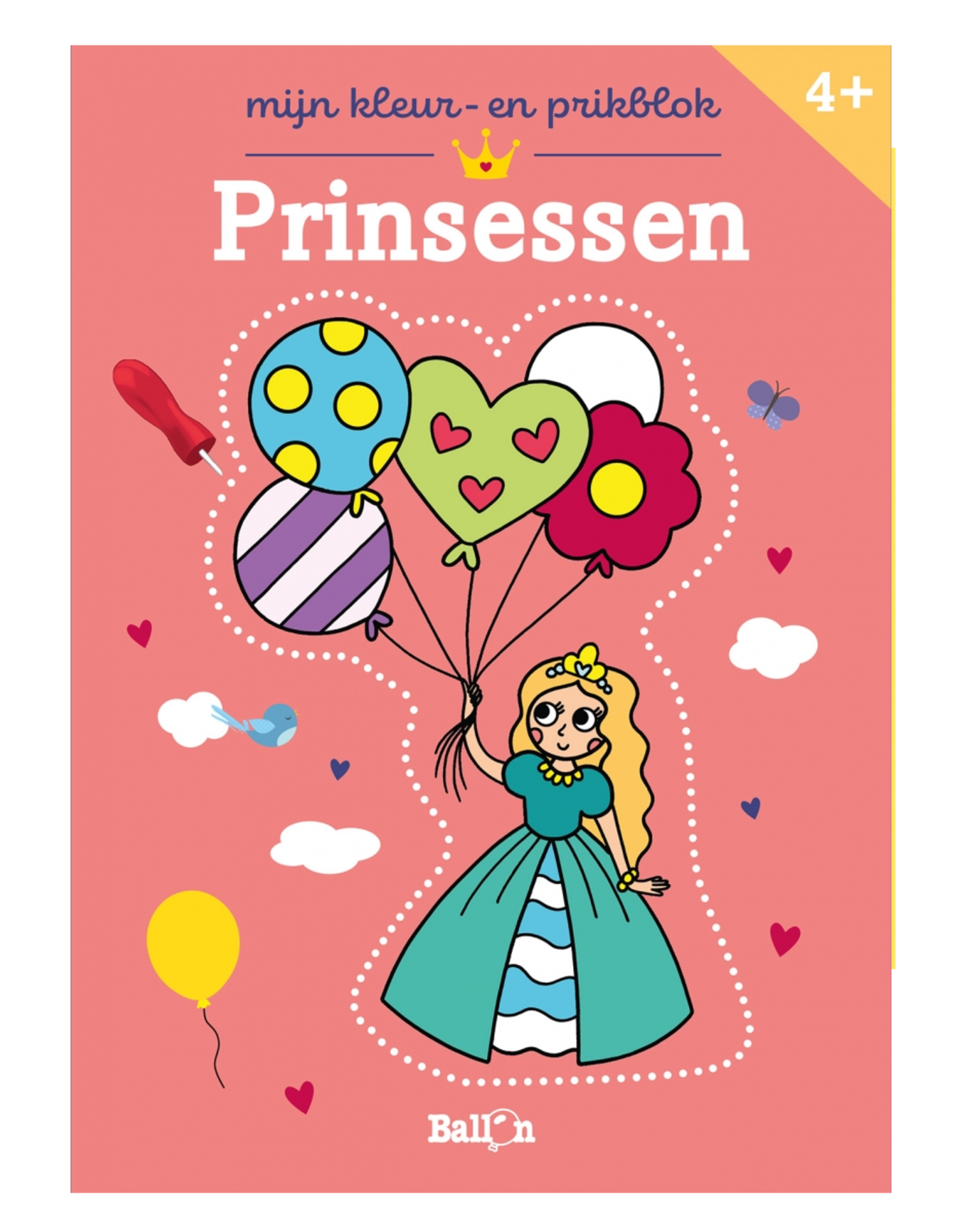 Mijn Kleur- en Prikblok Prinsessen +4jr