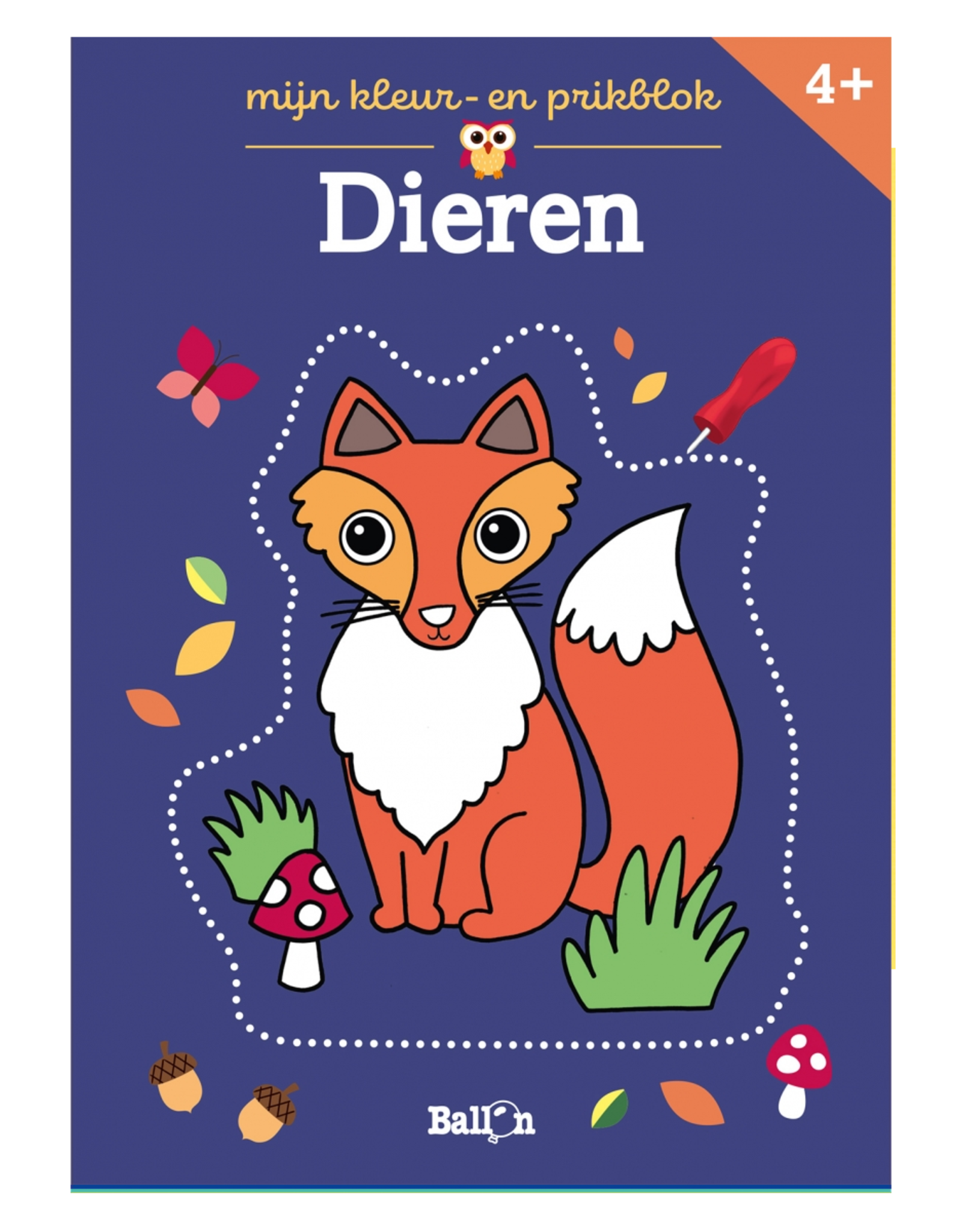 Mijn Kleur- en Prikblok Dieren +4jr