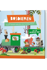 Boek en Puzzeltrein Bosdieren +3jr - Lantaarn Publishers