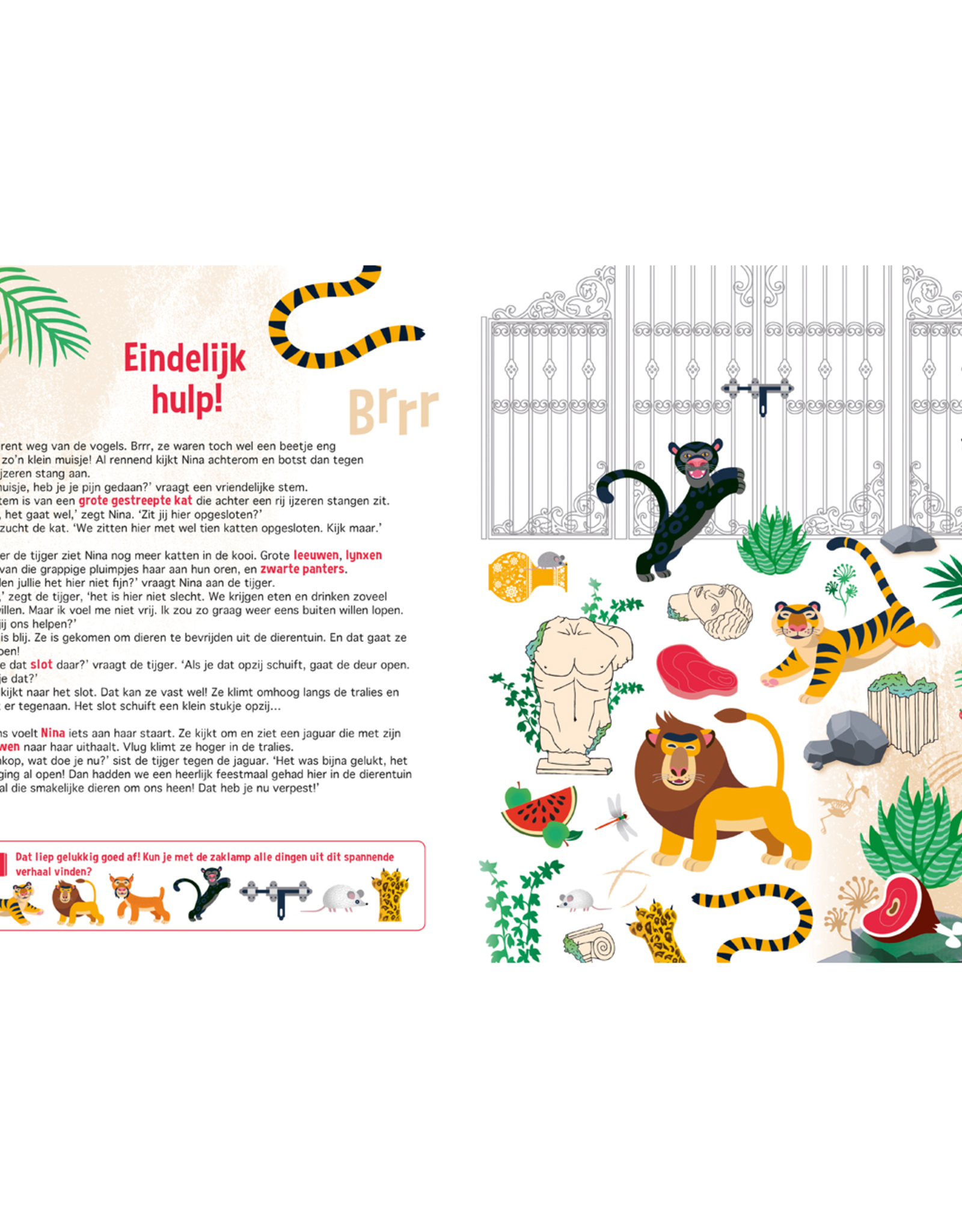 Zaklampboek - Speuren in de Dierentuin