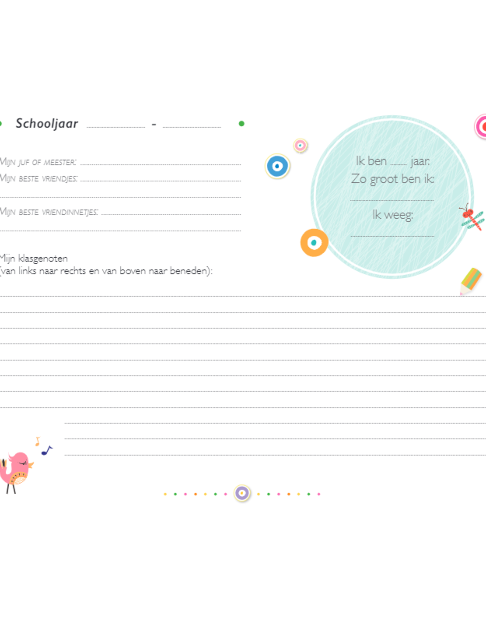 Deltas Mijn Schoolfoto's Album (rood) - Deltas