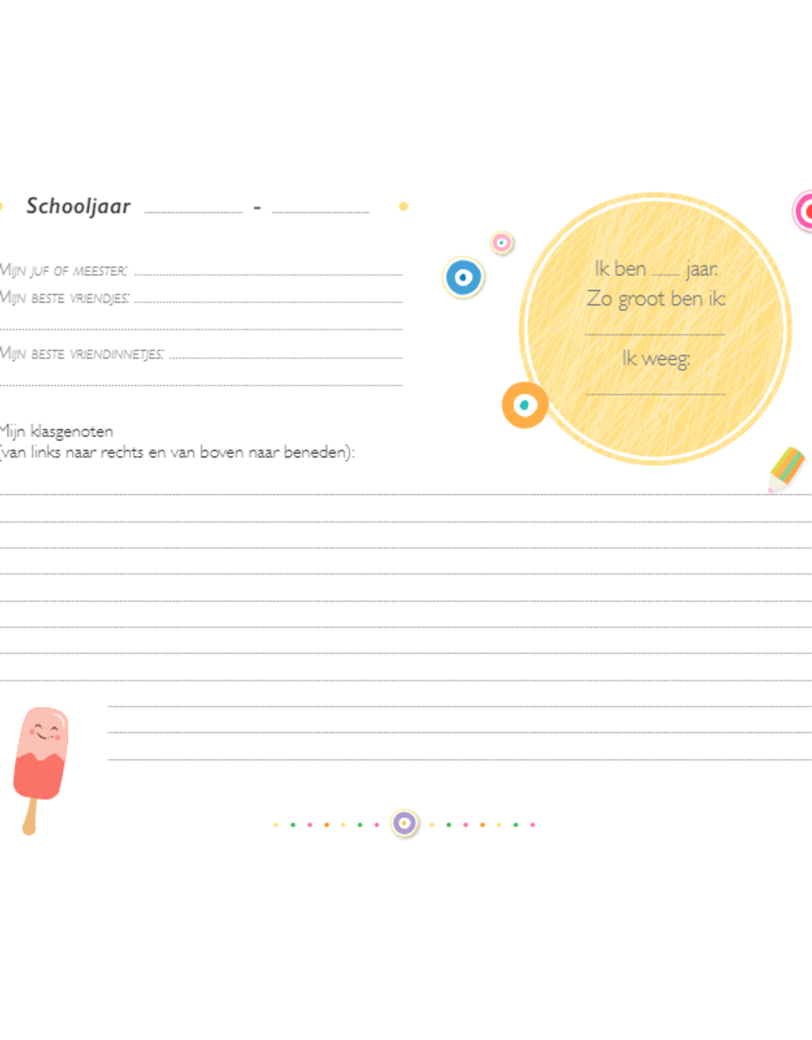 Deltas Mijn Schoolfoto's Album (rood) - Deltas