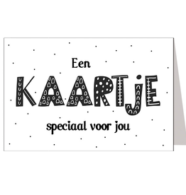 Een KAARTJE speciaal voor jou - Wenskaart Marshmallow