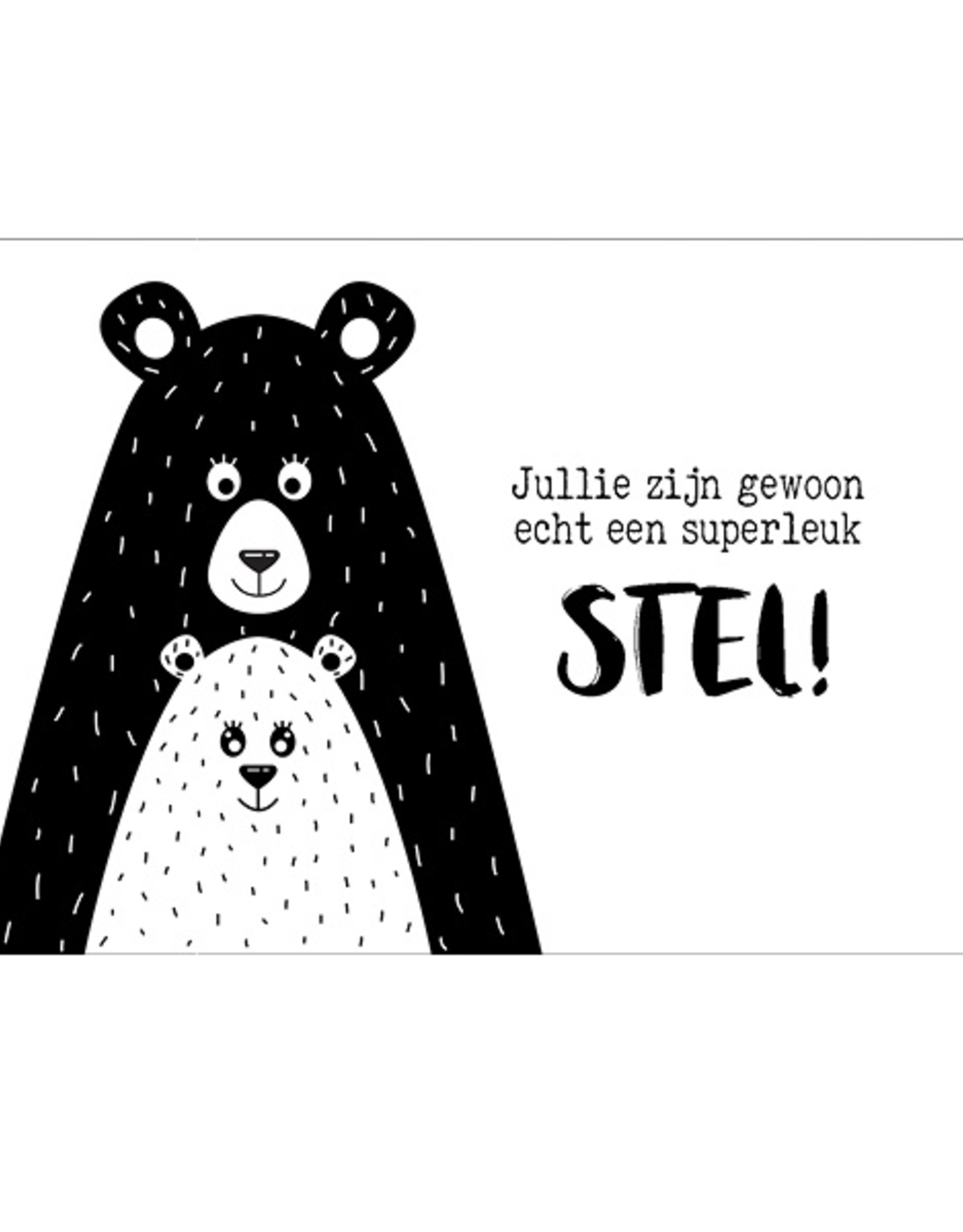 Jullie zijn gewoon echt een superleuk stel! - Wenskaart Marshmallow