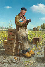 De Aardappelsteker - Wenskaart Marius van Dokkum