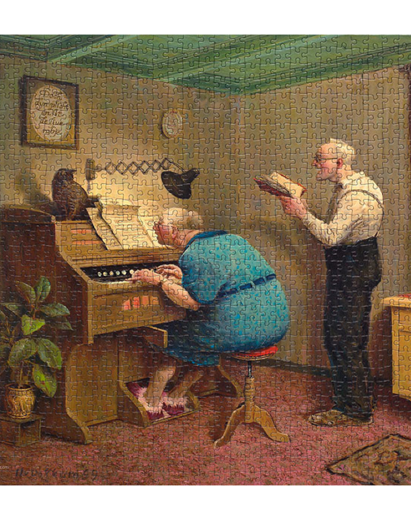 Puzzel "Zoals de Ouden Zongen" Marius van Dokkum 48,5x54cm / 1000 pcs