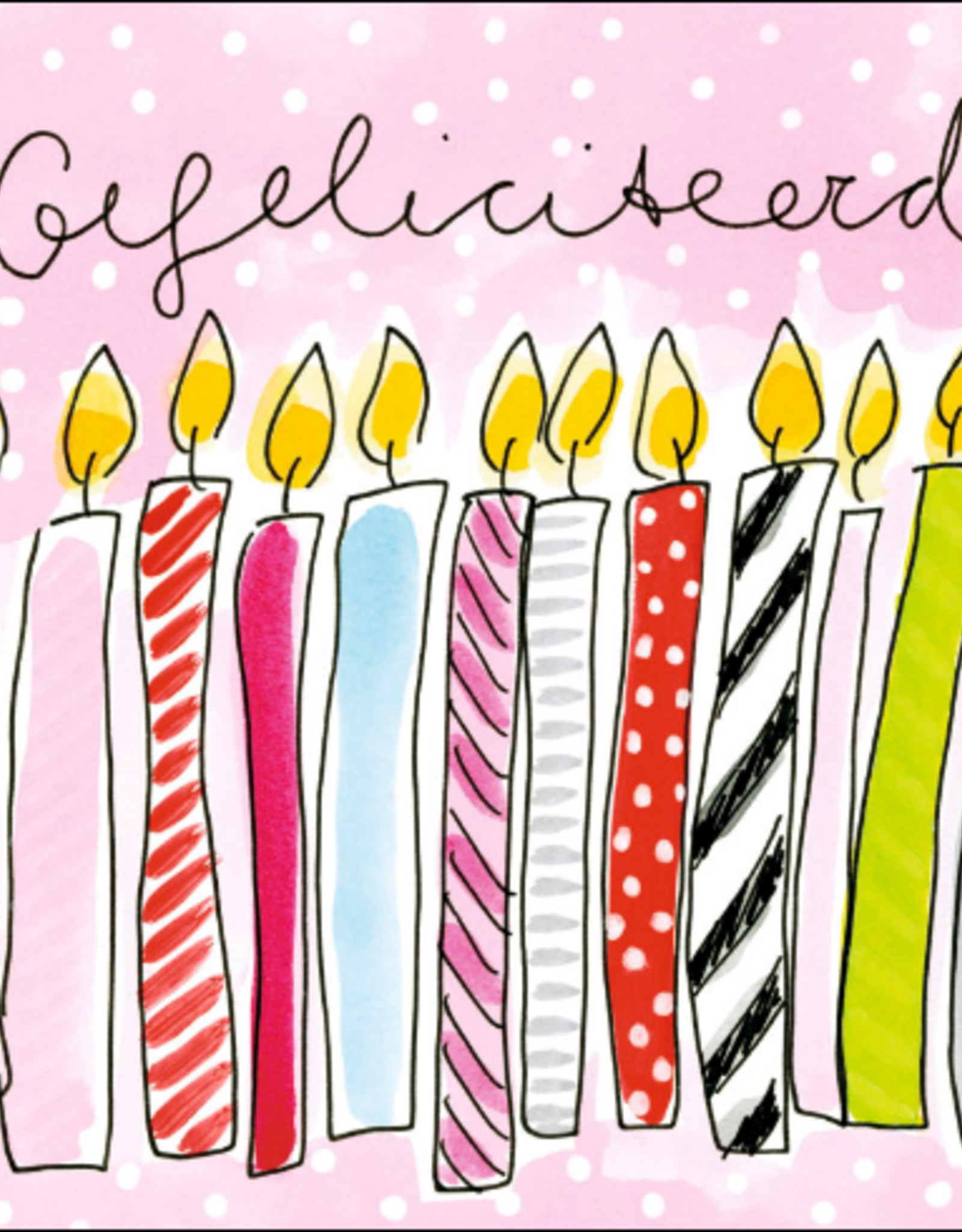 Gefeliciteerd Wenskaart Blond Amsterdam Kunstzinnig Kado En Woonwinkel