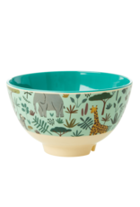 Rice Kom Melamine Small met Jungle print groen  - Rice