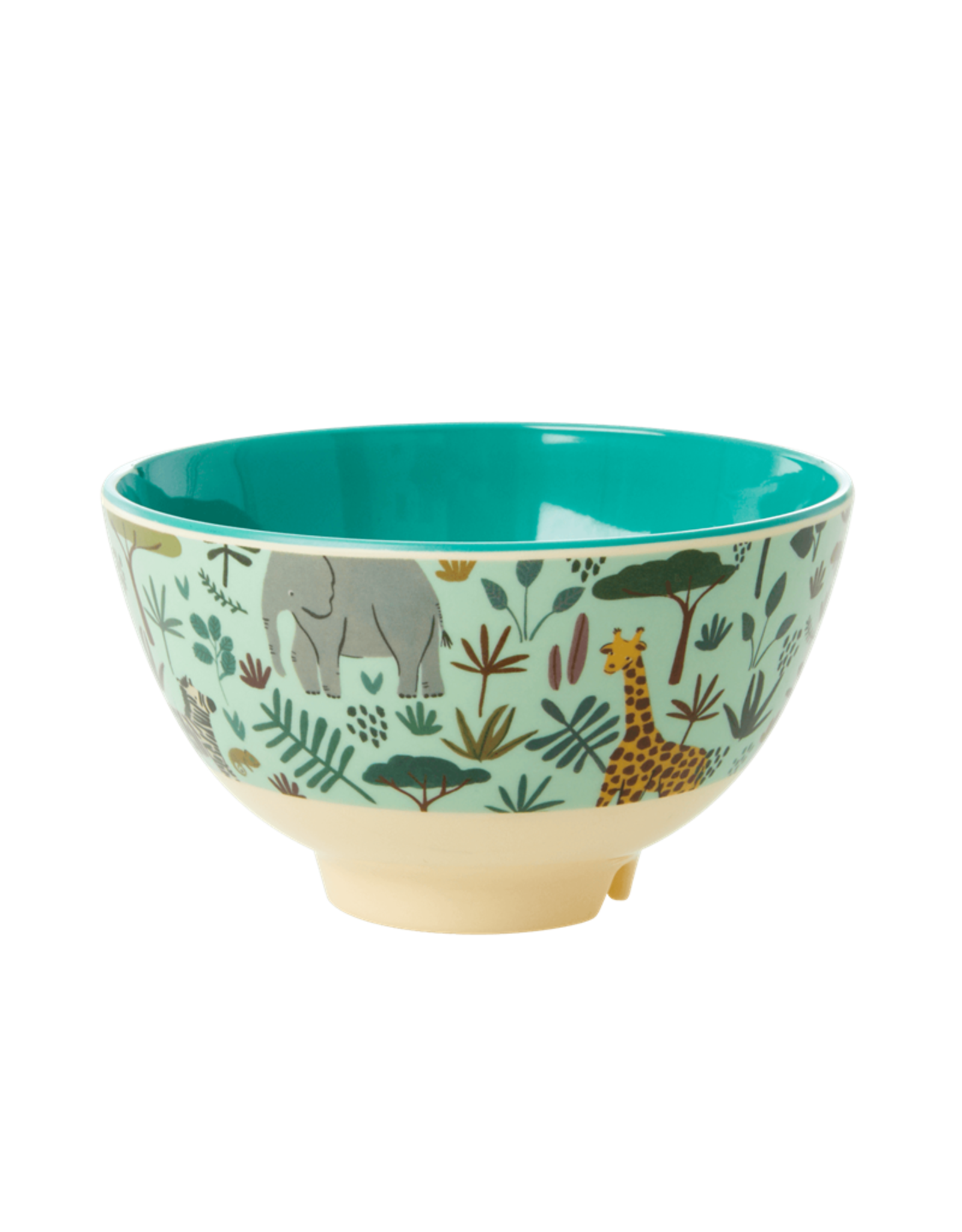 Rice Kom Melamine Small met Jungle print groen  - Rice