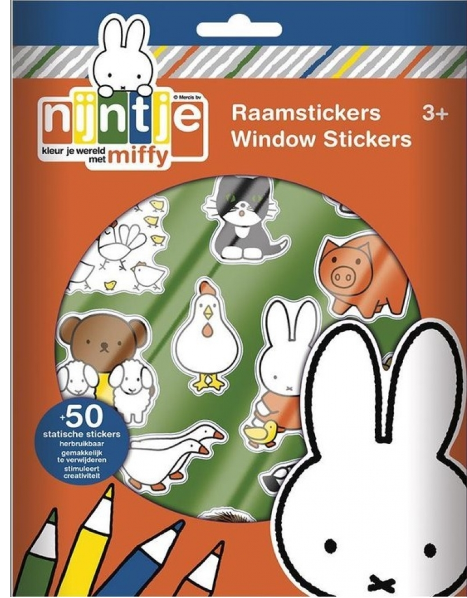 Raamstickers Nijntje +3jr - KunstZinnig Kado- en Woonwinkel