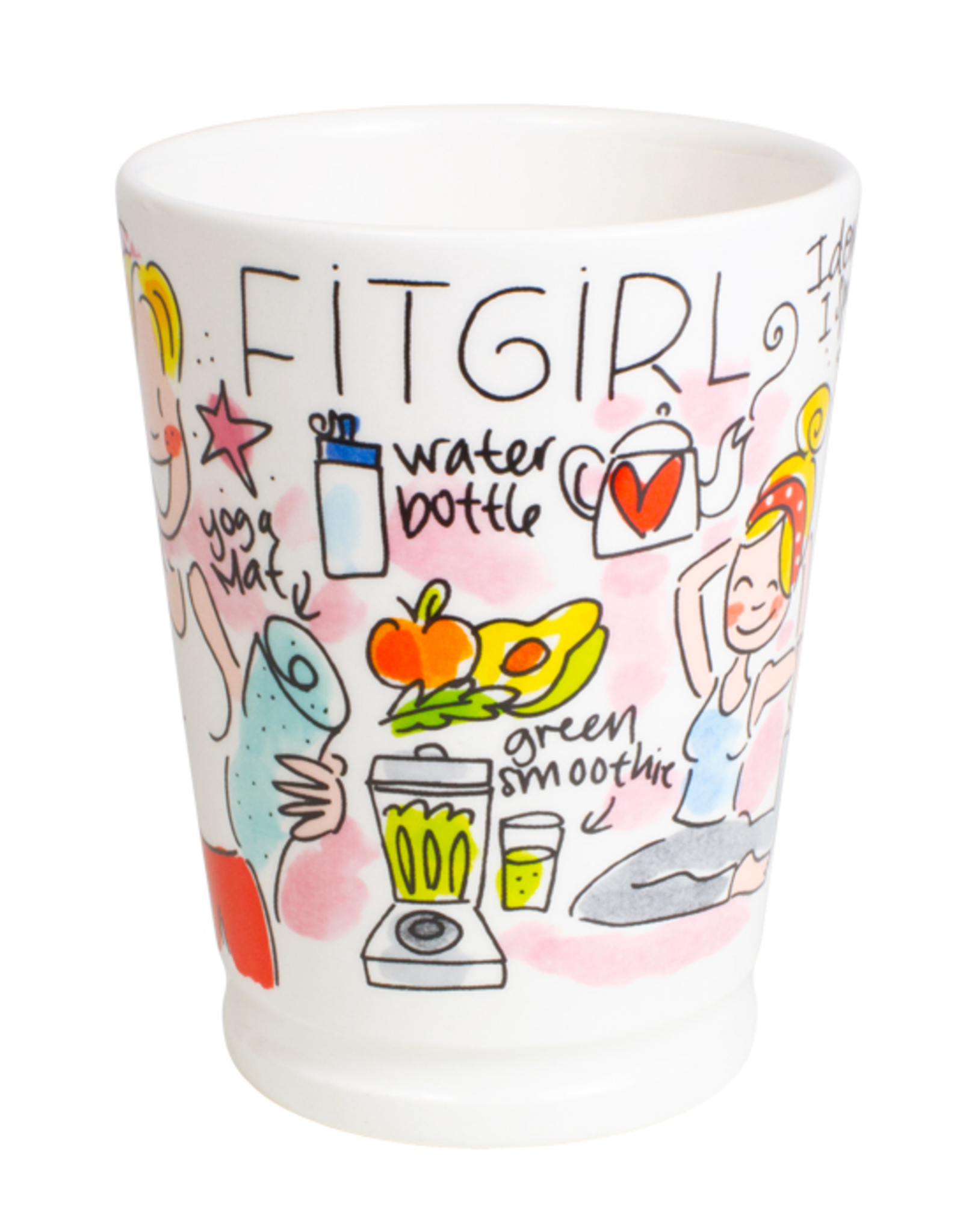 Vertolking Necklet draagbaar Beker "Fit Girl" - Blond Amsterdam - KunstZinnig Kado- en Woonwinkel