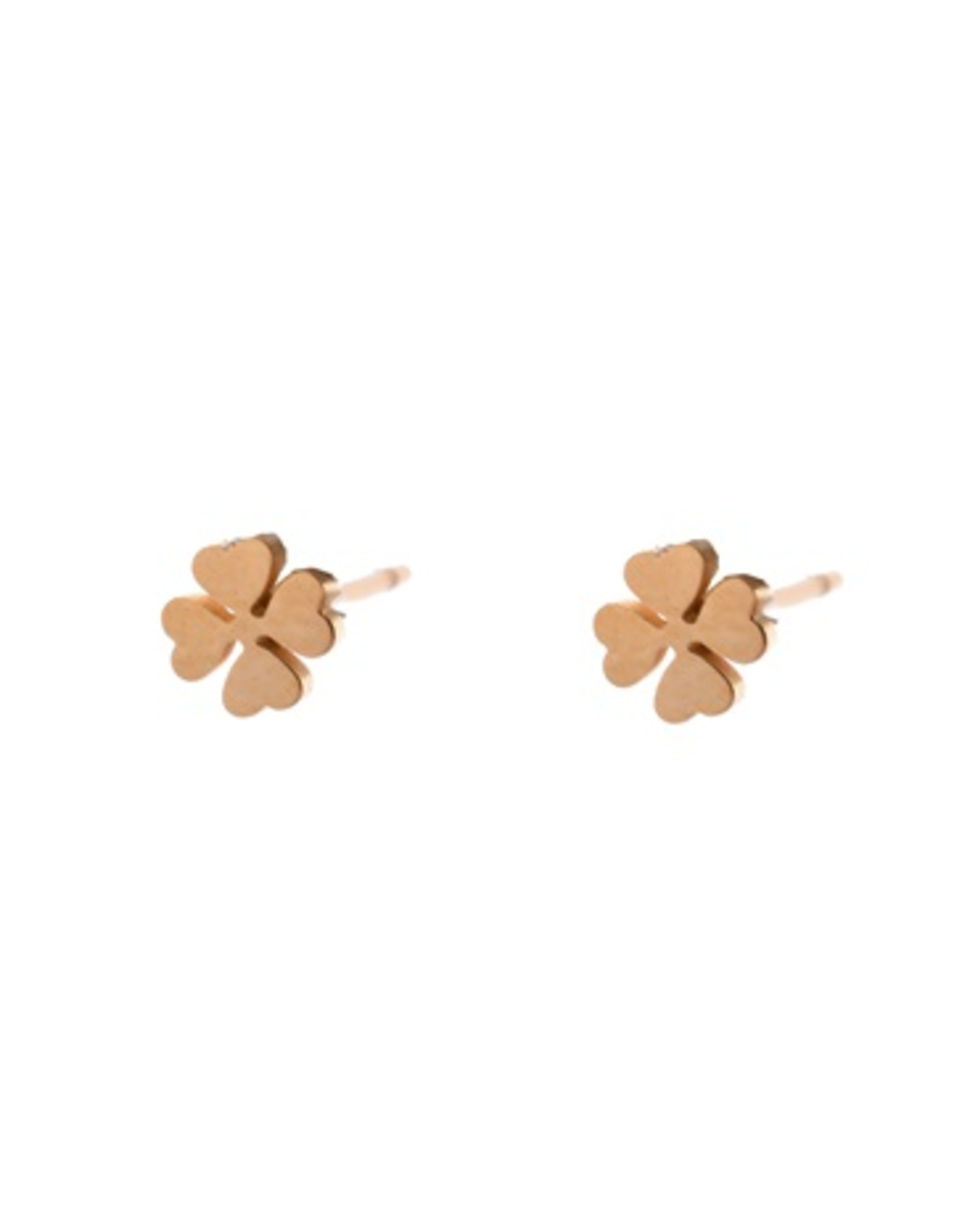 Day & Eve by Go Dutch Label Oorbellen (E8840-2) Klavertjes Klein 14K Goud - Day & Eve by Go Dutch Label