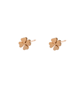Day & Eve by Go Dutch Label Oorbellen (E8840-2) Klavertjes Klein 14K Goud - Day & Eve by Go Dutch Label