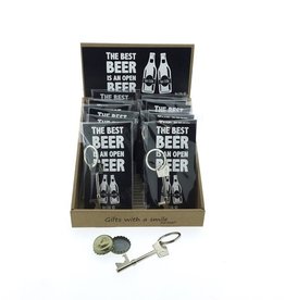 Flesopener Sleutelhanger “The best Beer is an open Beer”