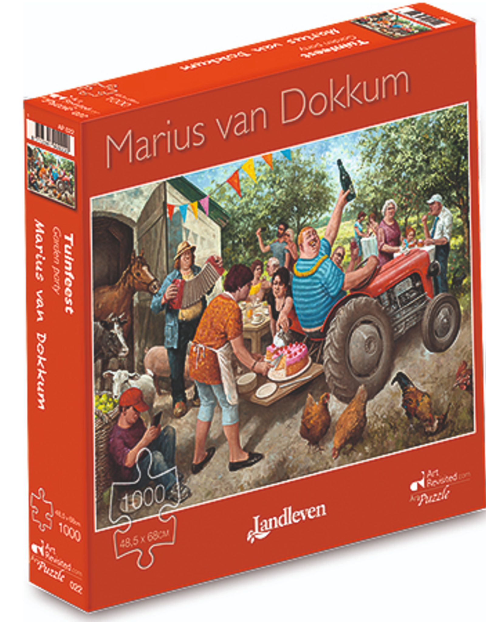 Puzzel "Tuinfeest" Marius van Dokkum 48,5x68cm / 1000 pcs