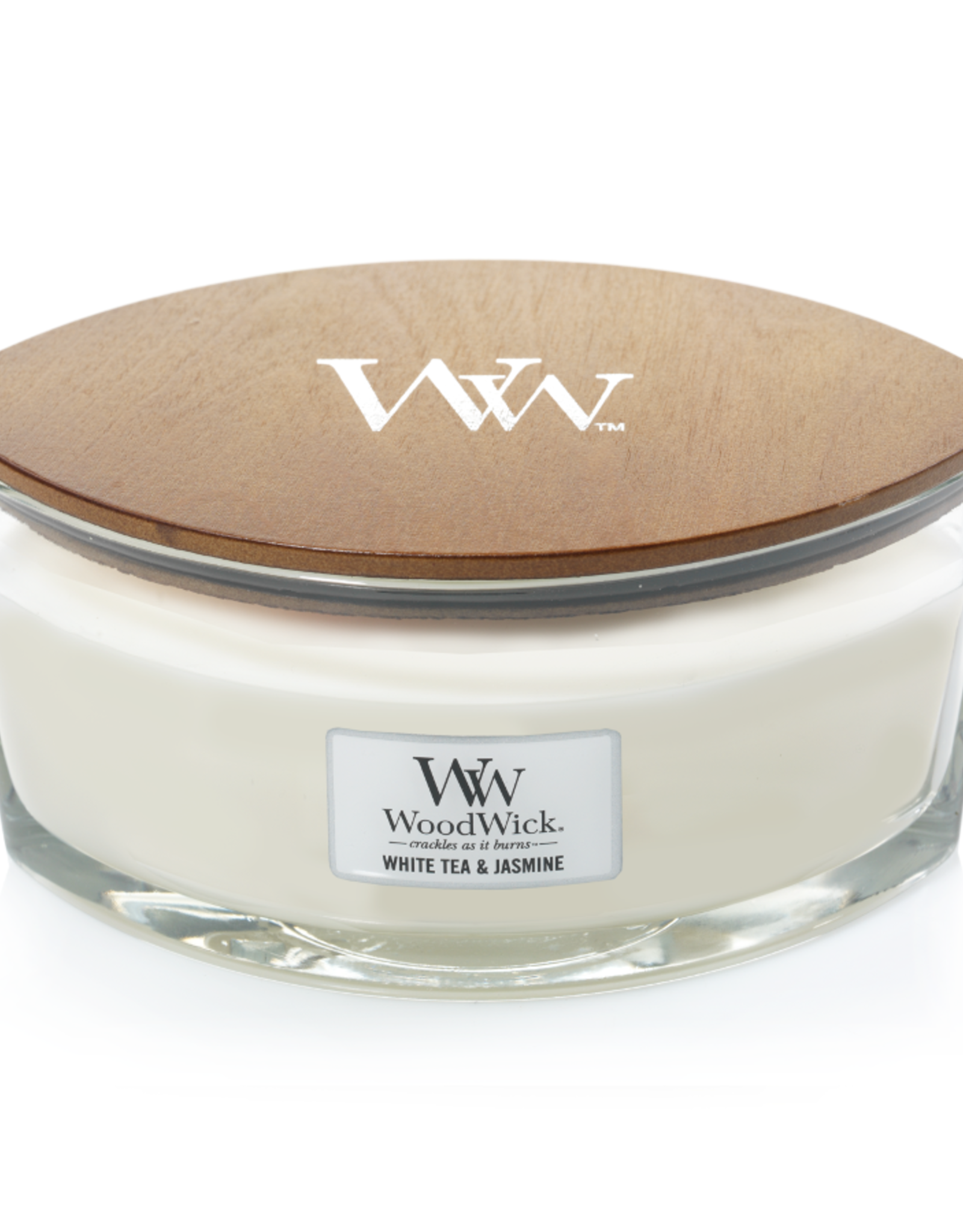 WoodWick Kaars WoodWick "White Tea & Jasmine" Ellipse - WoodWick