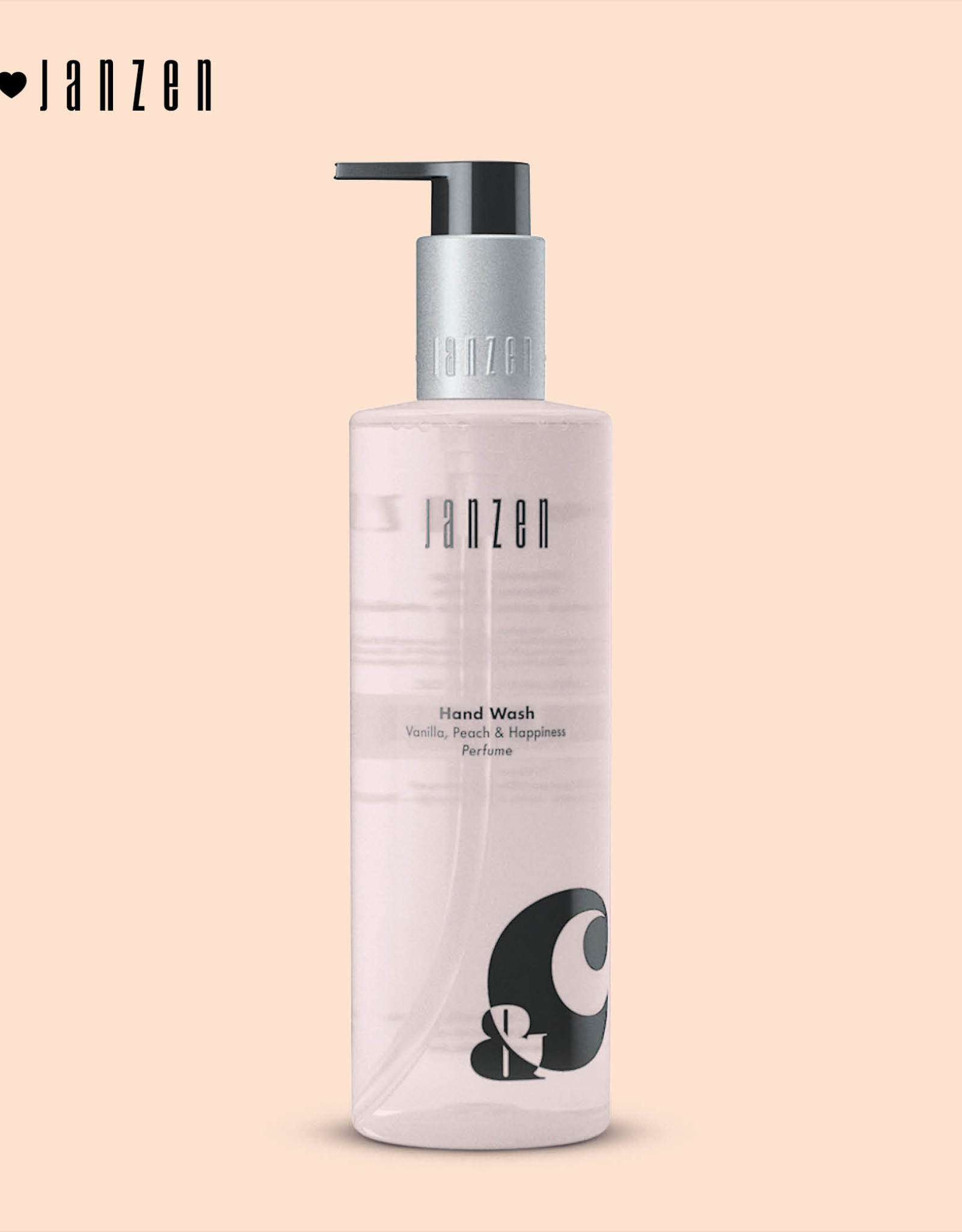 JANZEN Hand Wash 250ml Vanilla, Peach & Happiness - JANZEN &C