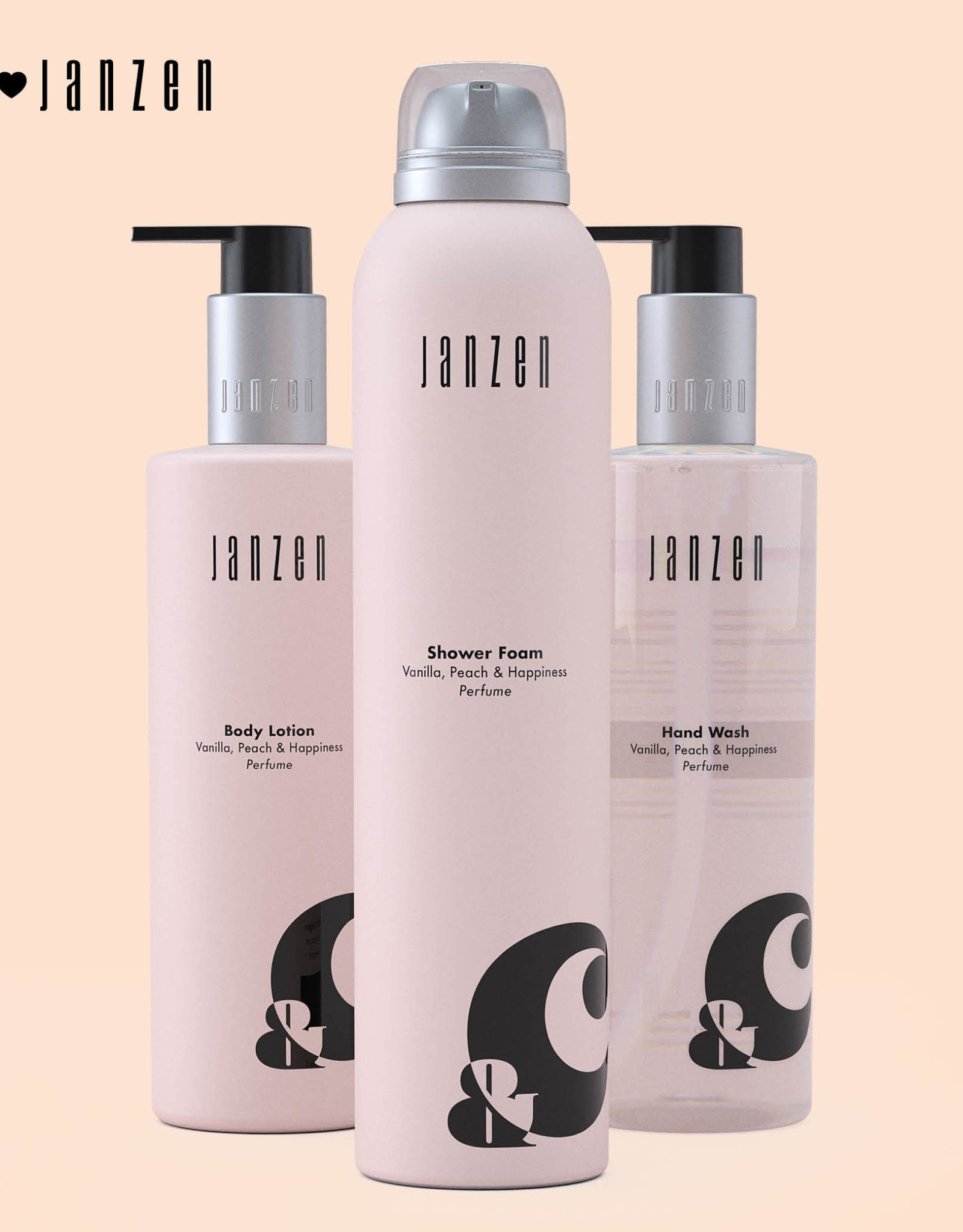 JANZEN Body Lotion 250ml Vanilla, Peach & Happiness - JANZEN &C