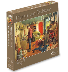 Puzzel "Mannenhuishouding" Marius van Dokkum 48,5x68cm / 1000 pcs