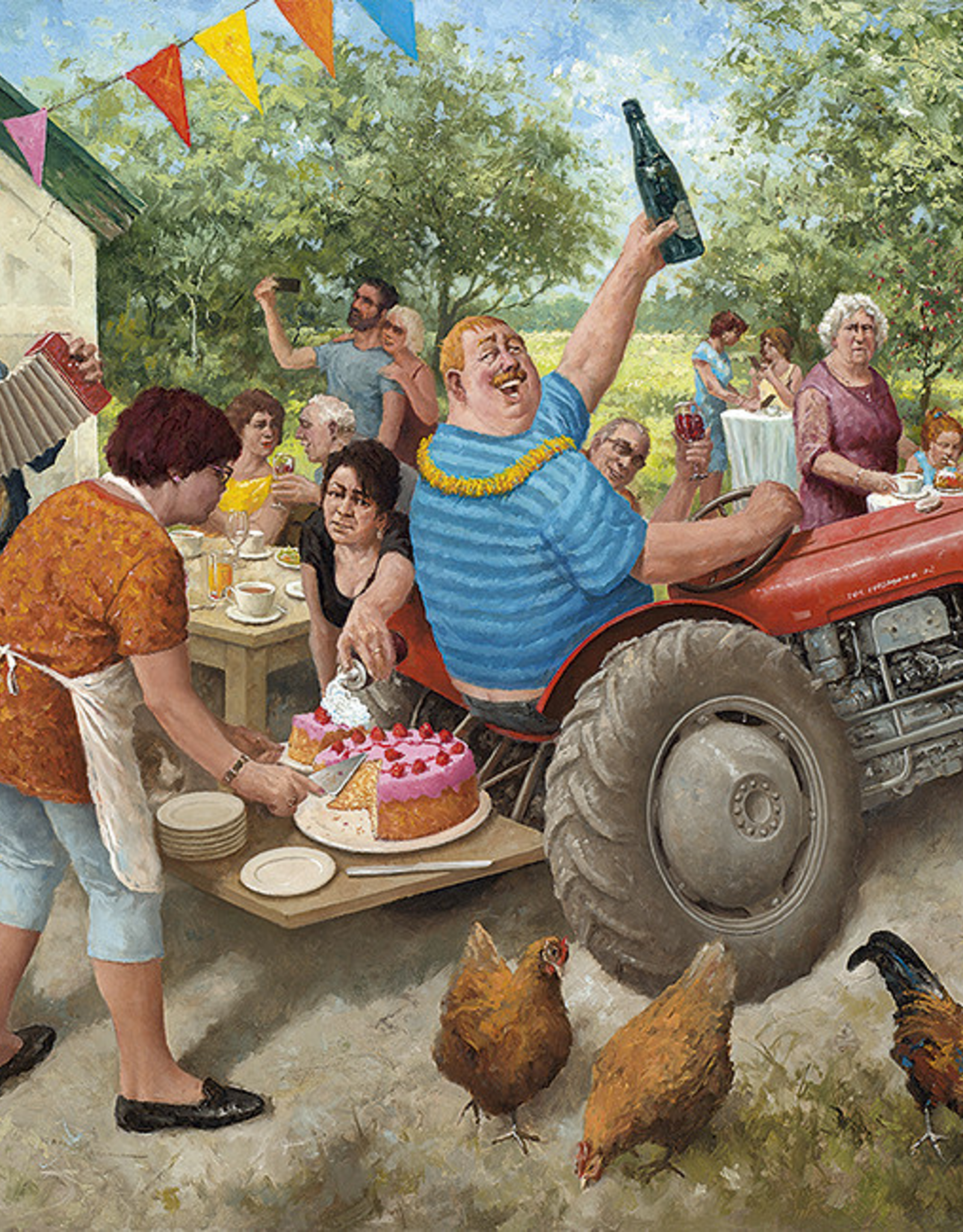 Tuinfeest - Wenskaart Marius van Dokkum