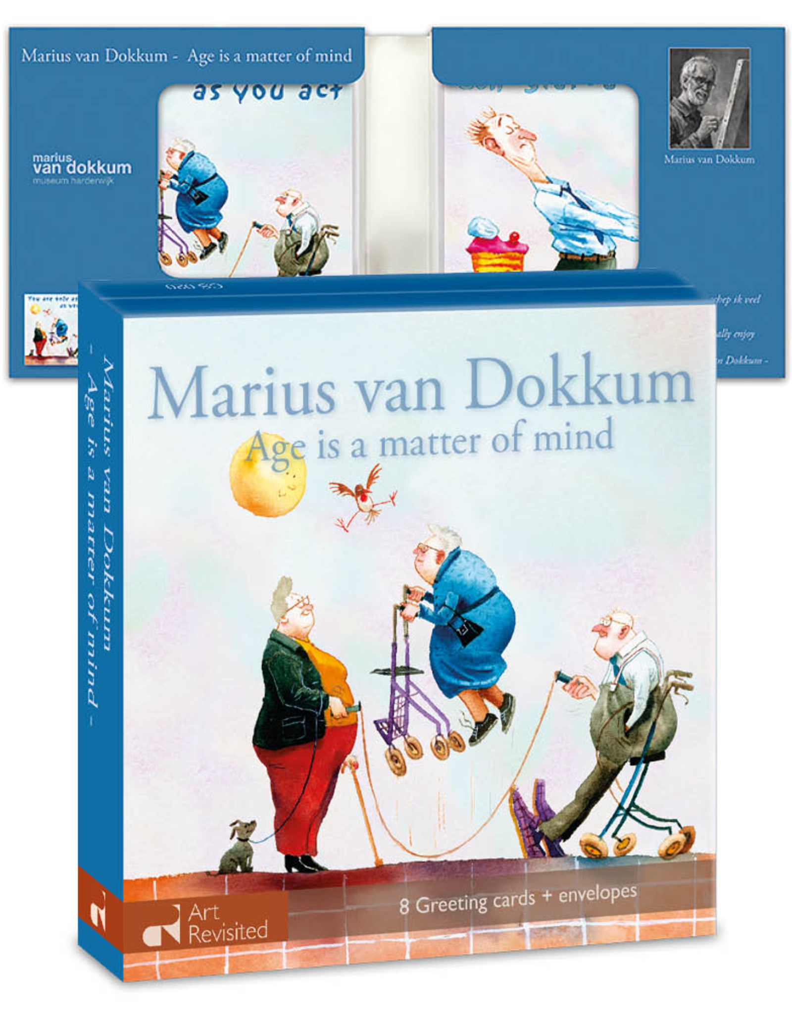 Kaartenmapje Marius van Dokkum - Age is a matter of mind