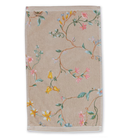 Pip Studio Gastendoekje Les Fleurs 30x50cm khaki - Pip Studio