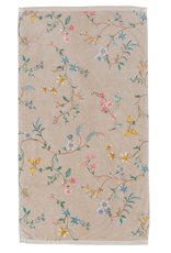 Pip Studio Handdoek Les Fleurs 55x100cm khaki - Pip Studio