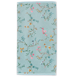 Pip Studio Handdoek Les Fleurs 55x100cm blauw - Pip Studio