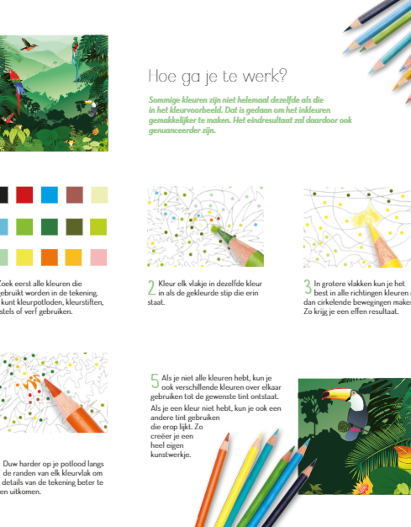 Deltas Creative Coloring - Natuur kleurboek voor volwassenen