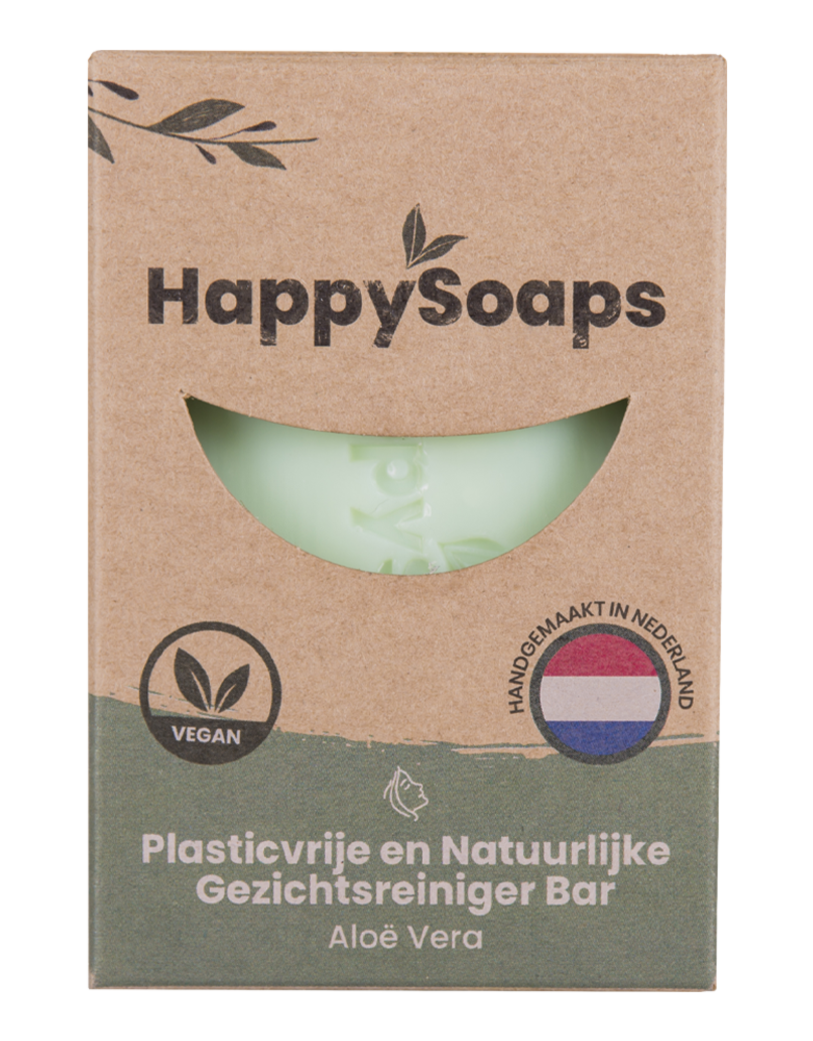 HappySoaps Gezichtsreiniger Bar  Aloë Vera - HappySoaps