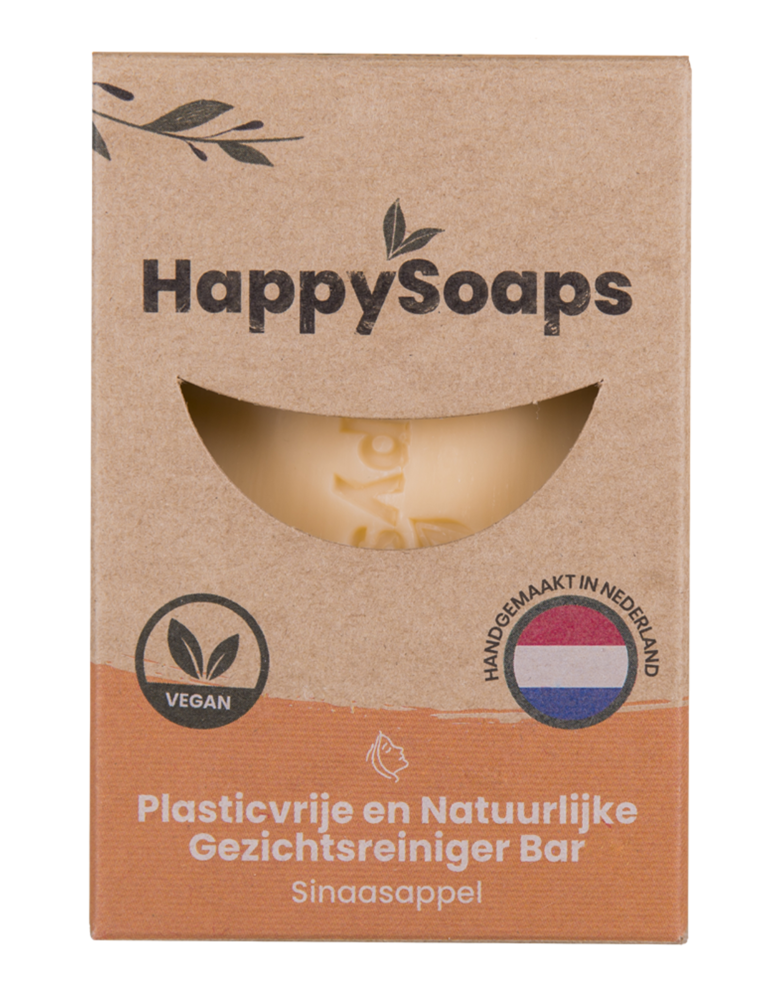 HappySoaps Gezichtsreiniger Bar  Sinaasappel - HappySoaps