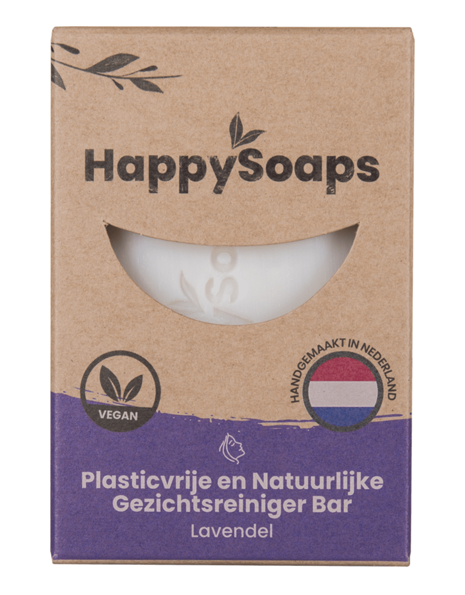 HappySoaps Gezichtsreiniger Bar  Lavendel - HappySoaps