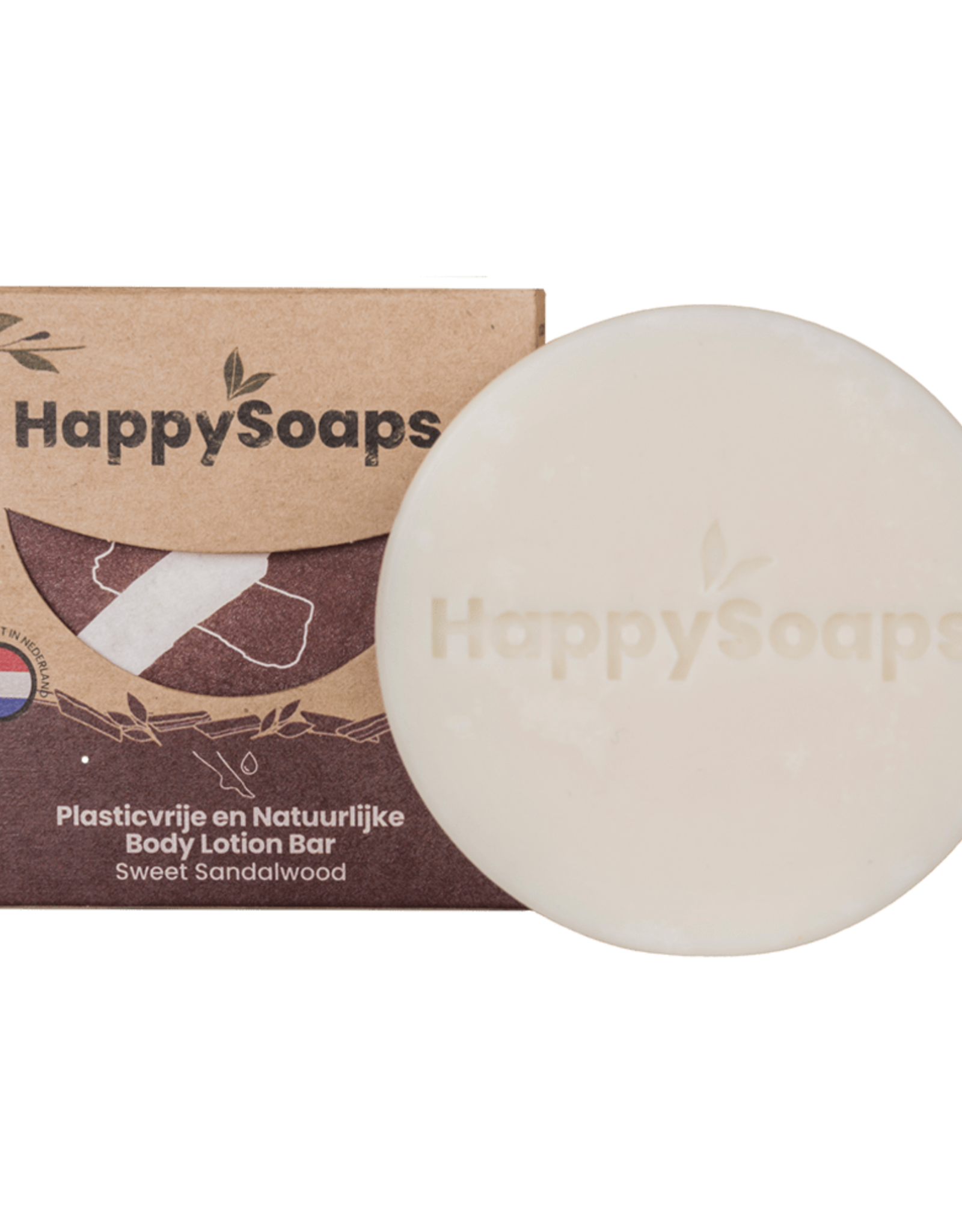 HappySoaps Body Lotion Bar Sweet Sandalwood - HappySoaps