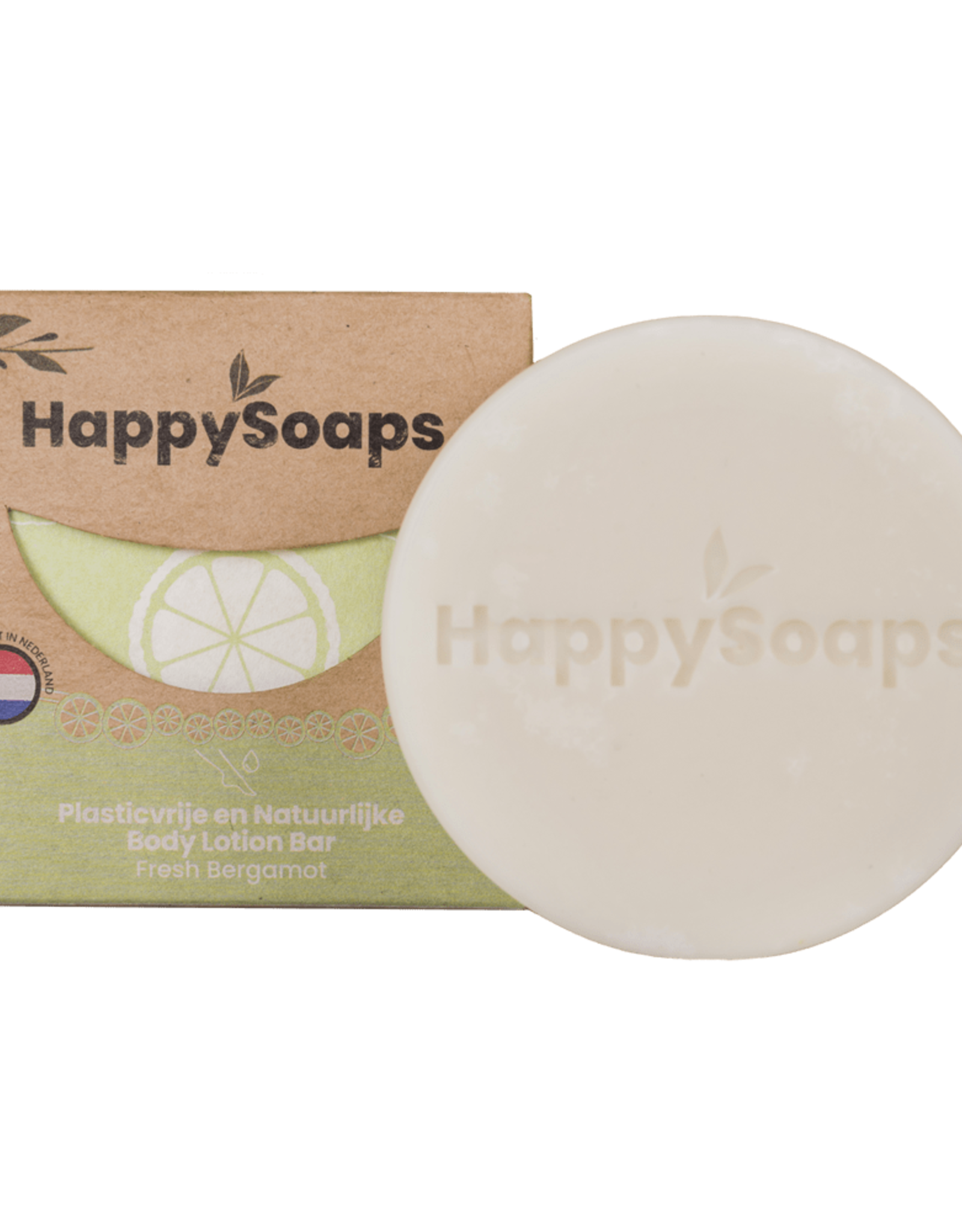 HappySoaps Body Lotion Bar Fresh Bergamot - HappySoaps
