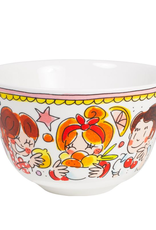 Blond Amsterdam Kom roze rand 14cm "Even Bijkletsen" - Blond Amsterdam Blond Amsterdam Kom roze rand 14cm "Even Bijkletsen" - Blond Amsterdam