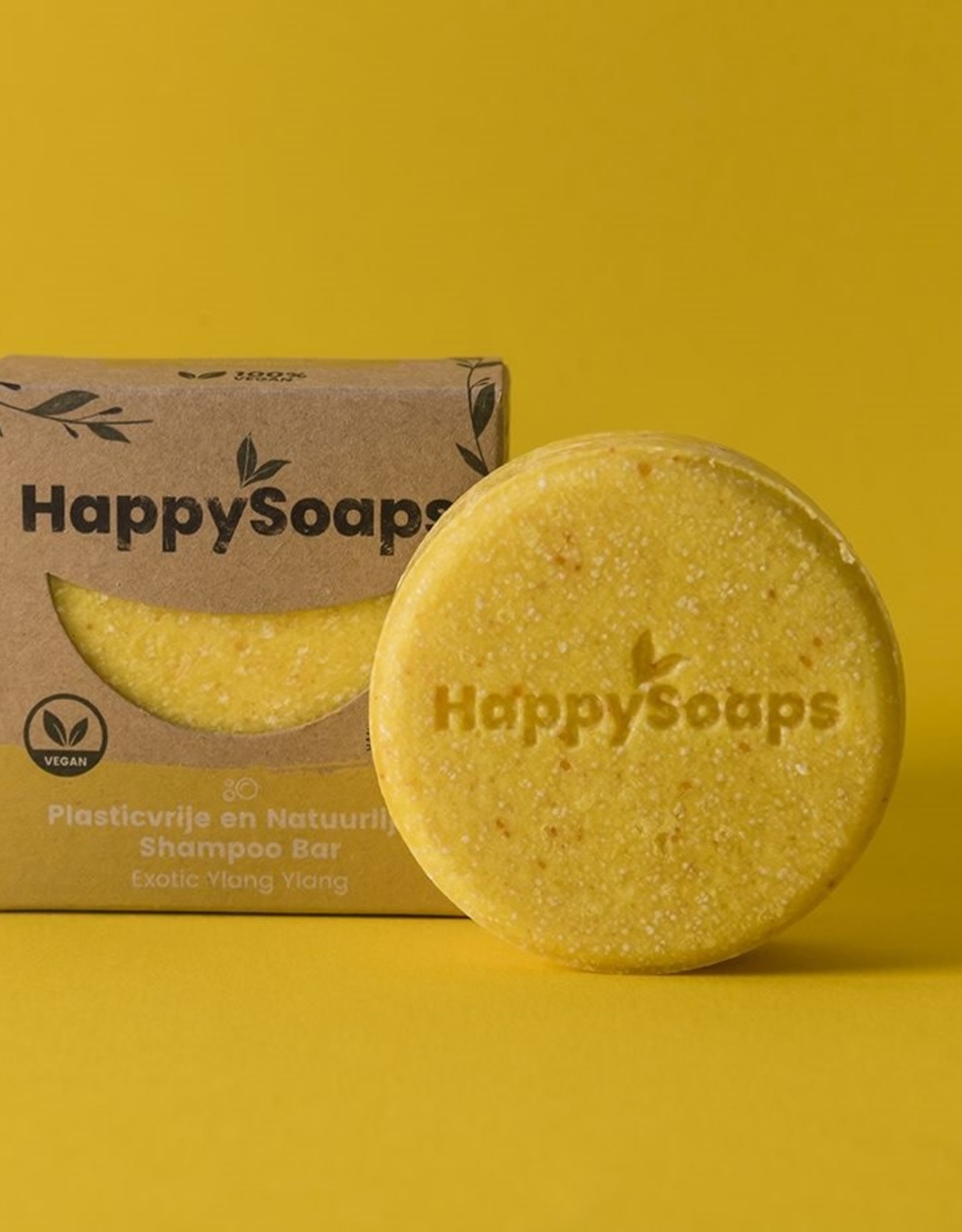 HappySoaps Shampoo Bar Exotic Ylang Ylang 70gram - HappySoaps