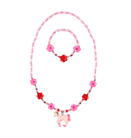 Souza! Ketting + armband Eenhoorn roze-fuchsia - Souza